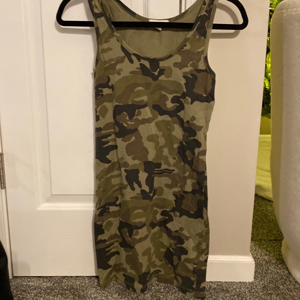 Camo, tight dress, Zenana Outfitters, size small, like new